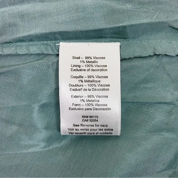 NWT Verb Pallavi Singhee Margot Pleated Maxi Skirt Metallic Mix Print 0 Petite - Picture 9 of 9